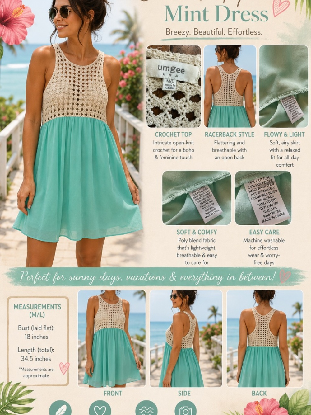 Umgee crochet dress